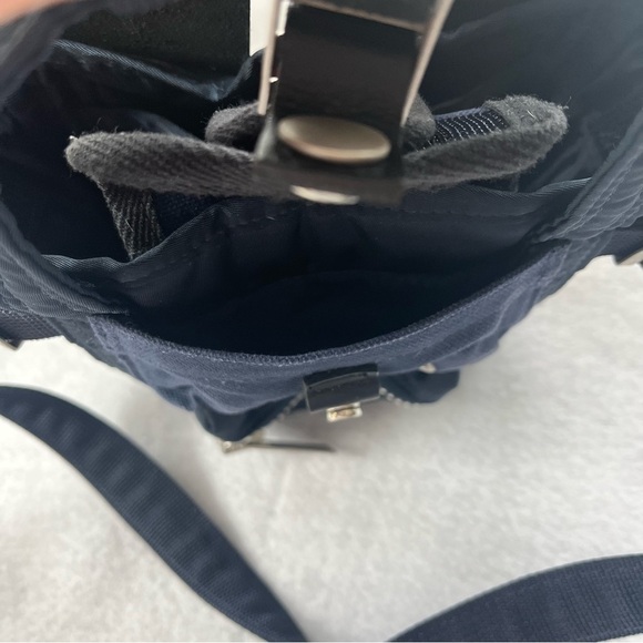 SACAI x Yoshida PORTER NAVY BLUE Mini Tote Bag w/ Crossbody Strap Japan - Picture 6 of 15